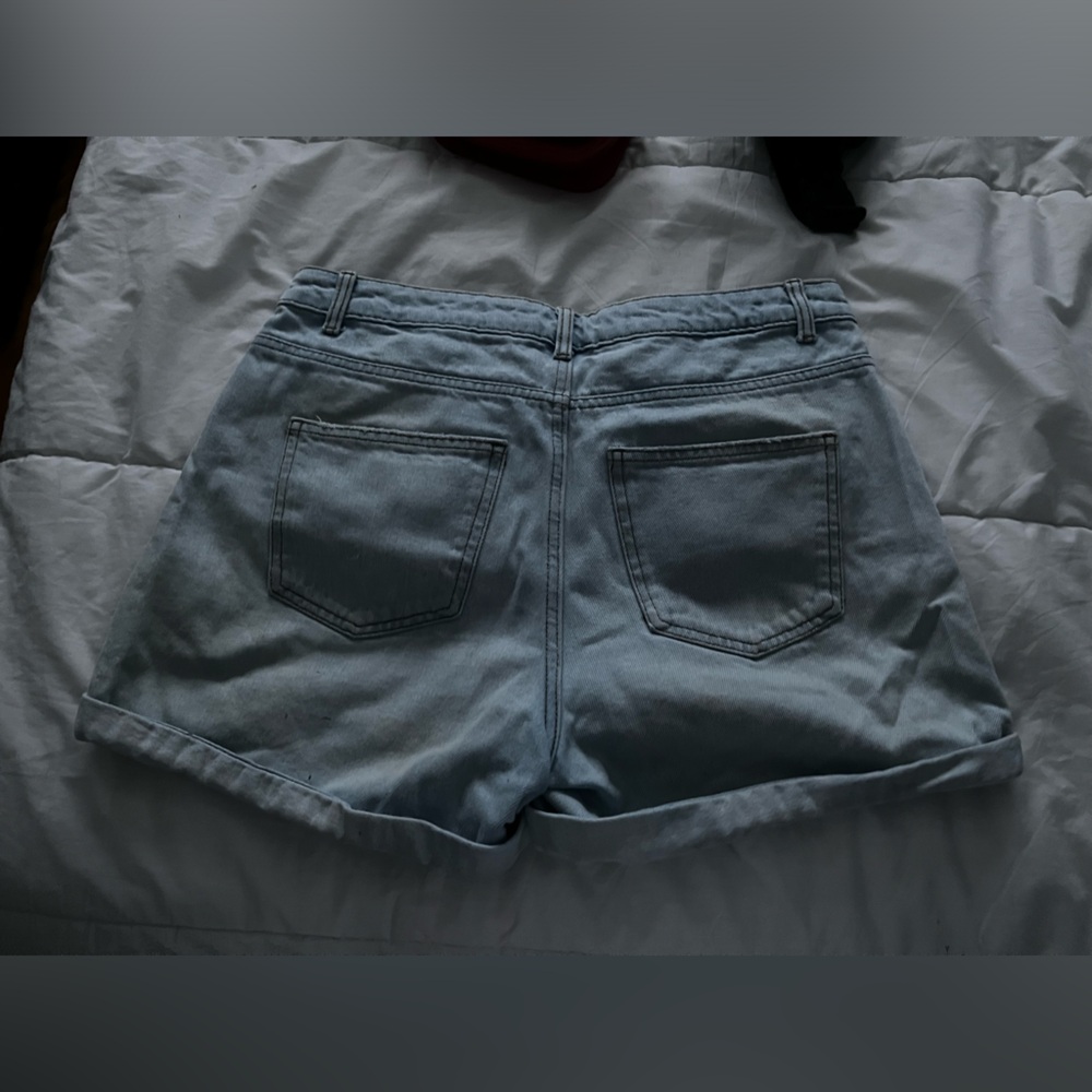 Light Blue Denim Shorts